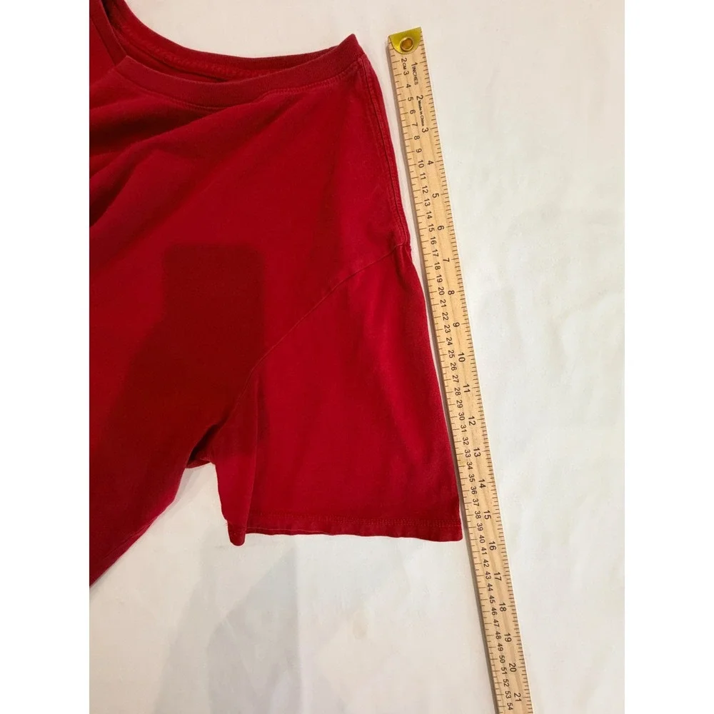 Vintage Jordan Men T-Shirt Red XXL Jumpman Air Graphic Short Sleeve 90's Casual